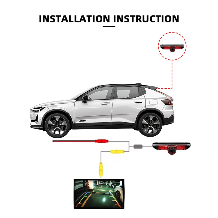3rd Stop Light Camera Car Third Brake Light Reversing Backup Camera for Citroen Relay Jumper for Fiat Ducato for Peugeot Boxer details