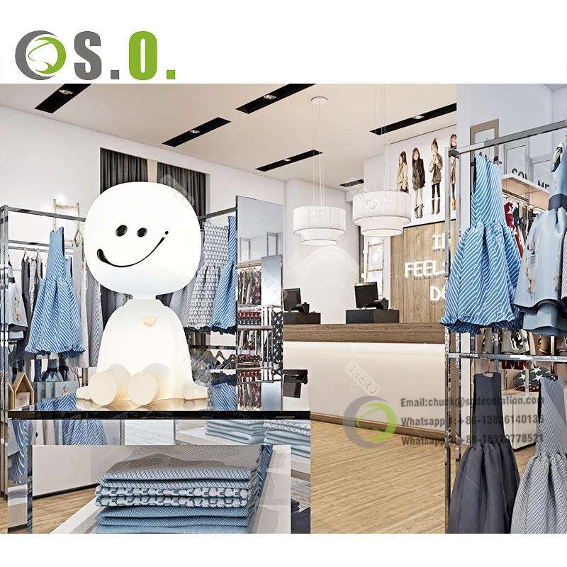 2023 Retail Kids Clothing Display Stand Clothing Store Furniture