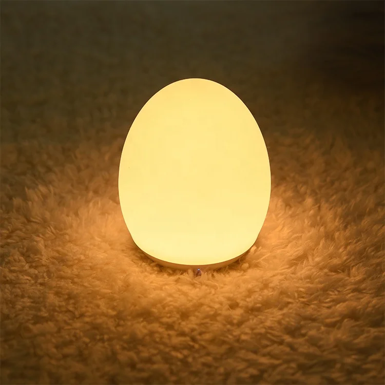 Night Light for Kids with Color Changing Mode and Dimming Function Rechargeable Baby Egg Night Light