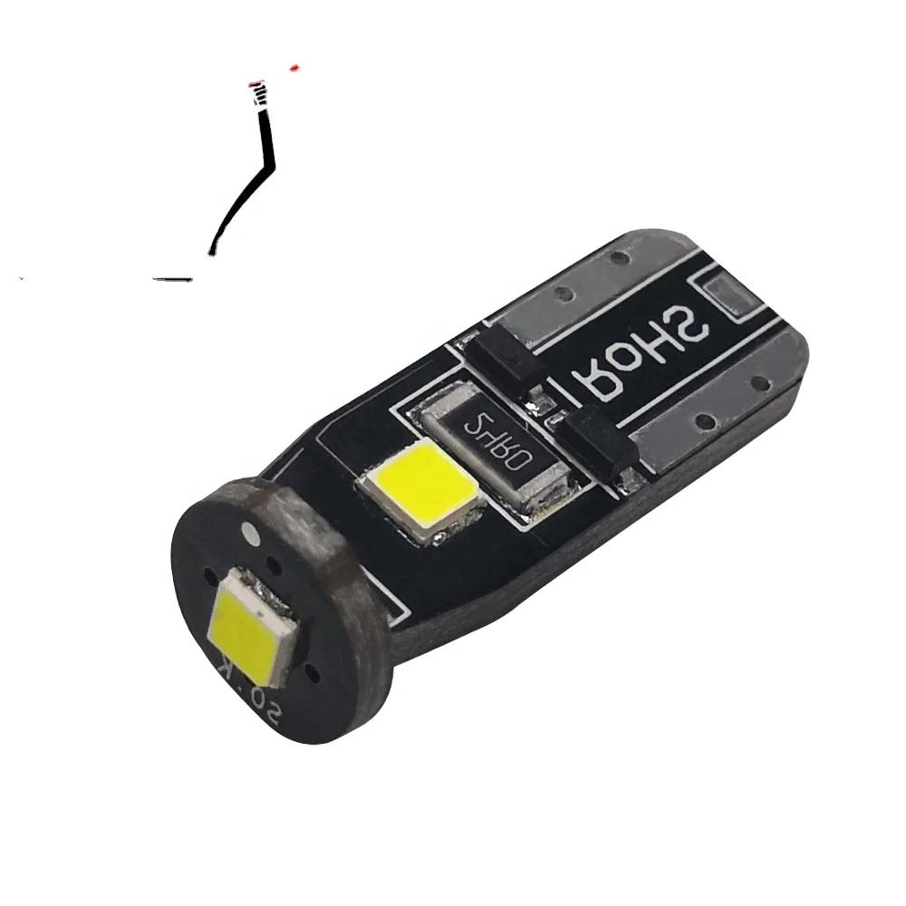 Auto Canbus T10 W5W LED Car Lamps 168 194 T10 2SMD 2835 License Plate Trunk Clearance Lights 12V Reading Car Light Accessories