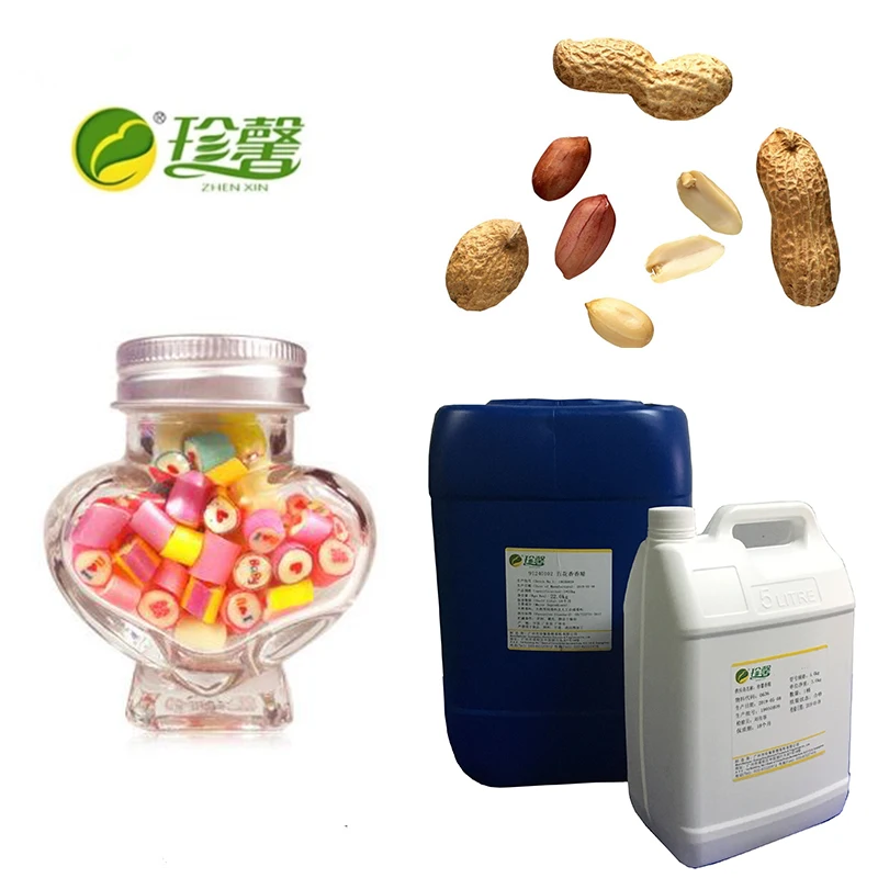 
 Жареный арахис, твердые конфеты, ароматы для молочных конфет, мороженого, печенья, напитков  