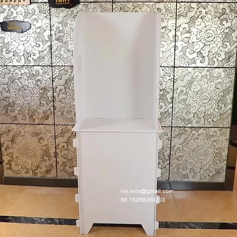 Assembled Collapsible Corrugated Plastic Sheet Voting Booth