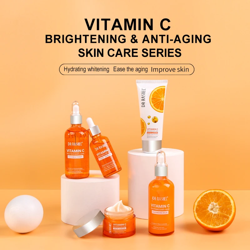 Lot De 5 Produits Dr Rashel - Gamme éclaircissante Anti-âge à La Vitamine C - Neuf Emballé