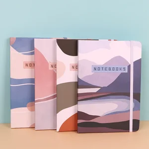 2026 2026 Wholesale A5 Journal Notebook Custom Design Popular Art Paper Hard Cover Lined Dotted Spiral Thread Sewing Bright