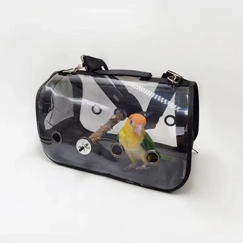 Bird Outdoor Carrier Bag Parrot Transparent Bag Pet Portable Package