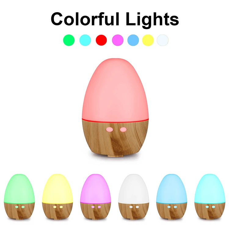 Wood Mini Humidifier Colorful Ultrasonic Humidifier Dinosaur Egg Humidifier for Hotel Bedroom