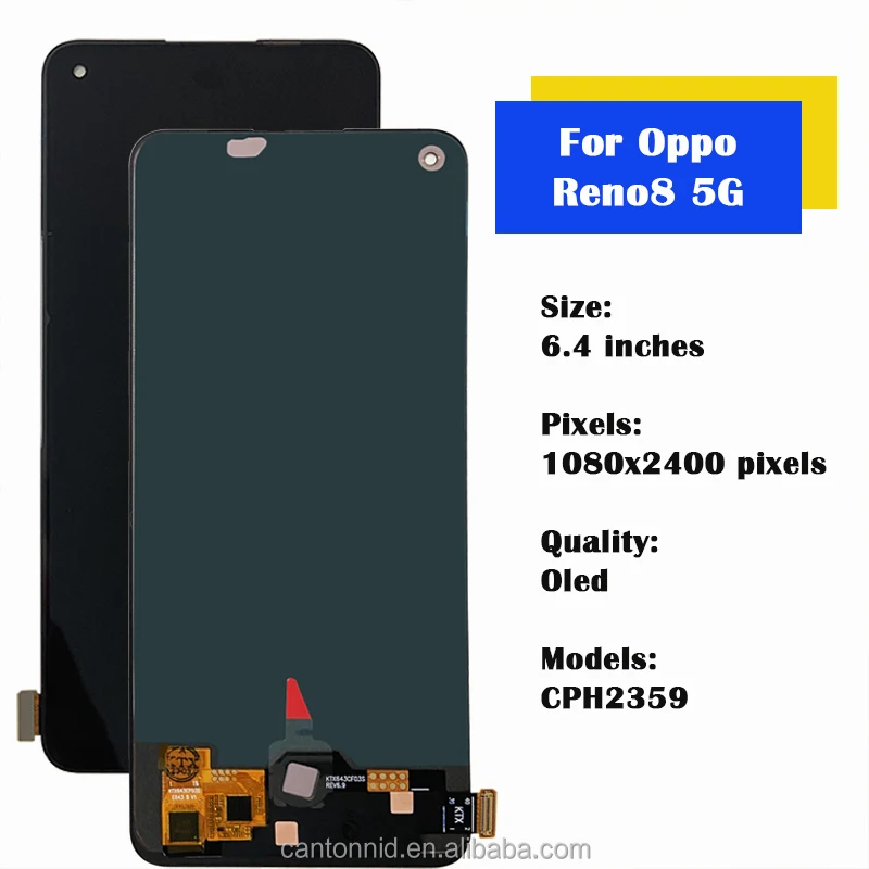 Ecran LCD et Vitre tactile Noir Sur Châssis Pour Oppo Reno 2Z