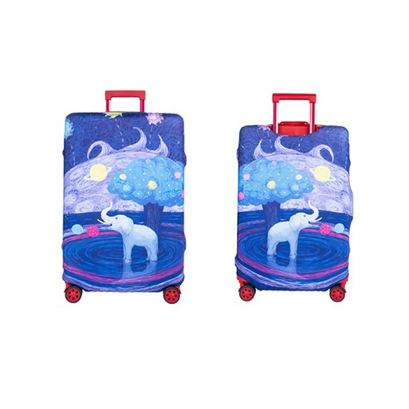 Wholesale Good Price Luggage Cover Black Letter Sublimation Luggage