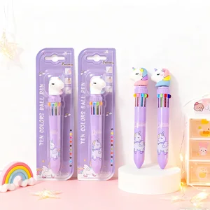 Magical Unicorn 10-Color Pen Set  Unleash a Rainbow of Creativity with Enchanted Colors