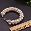 GB0204C-13 Pulsera Perla Blanca 19CM