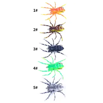 CHEERY 8cm 7g Artificial Soft Baits Floating Spider Shape Frog Fishing Lure for Fly Fishing Saltwater River Lake ABS – Soft Lure – view 3