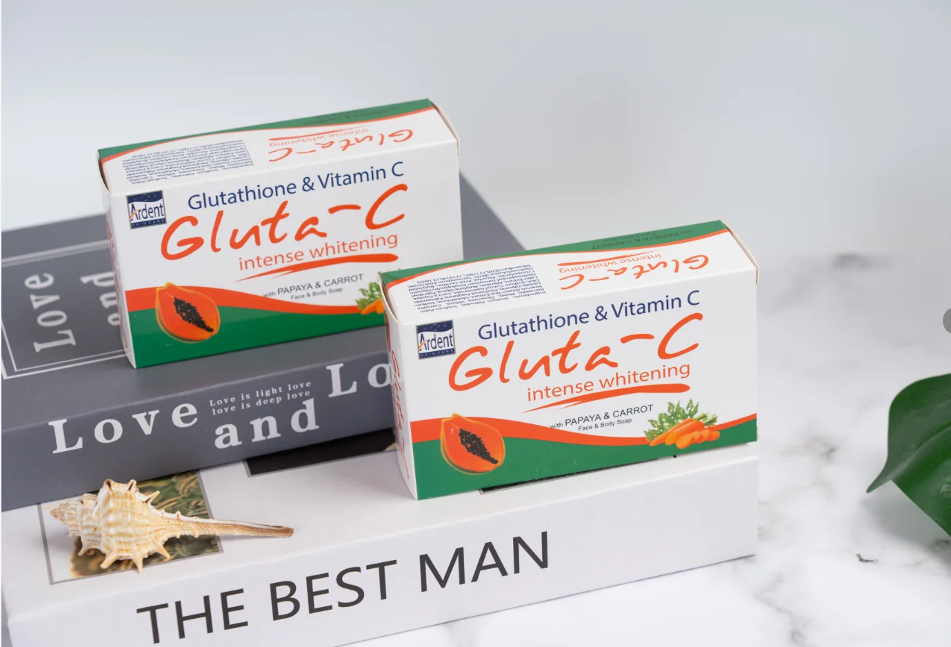 Gluta-c Papaya Carrot Solid Antiseptic Anti-acne Whitening Moisturizing Bath Soap For Adults With Gentle Formula For Daily Use