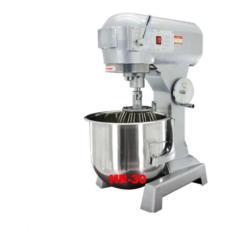 HR-30 Egg Milk Blender and Mixer Commercial Dough Mixer Stainless Steel Planetary Mixer Bowl 30l