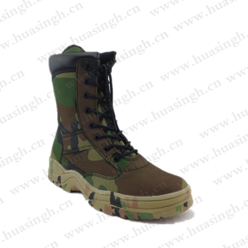 green canvas jungle boots