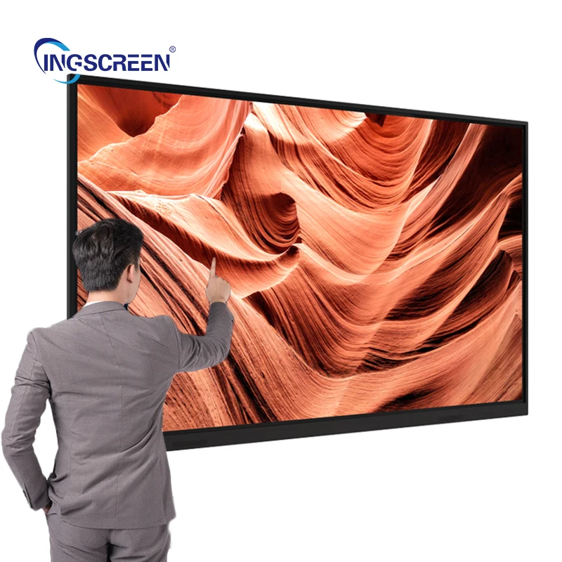 100 Inch Finger Multi Touch Screen Smart Lcd Display Electronic Digital Interactive Smart Whiteboard for Meeting Room Classroom