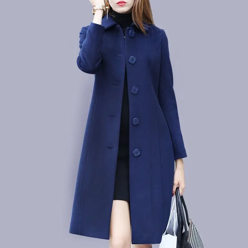 Wholesale New Winter Women's Fashion Warm Casual Coat Women Long Slim ...