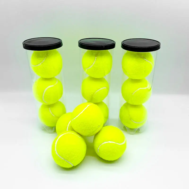 Portable Tournament Quality Padel Tennis Balls Custom Logo Pressurized Wool Rubber Balls Great Control Long-Lasting Durability details