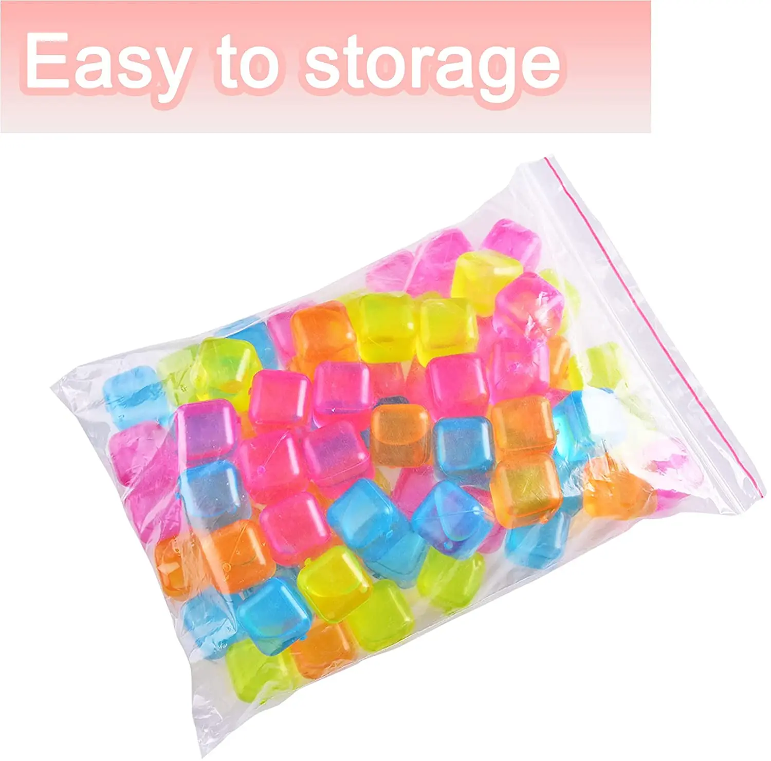 Hot Selling Colorful Bpa Free Plastic Reusable Ice Cubes - Buy Reusable 