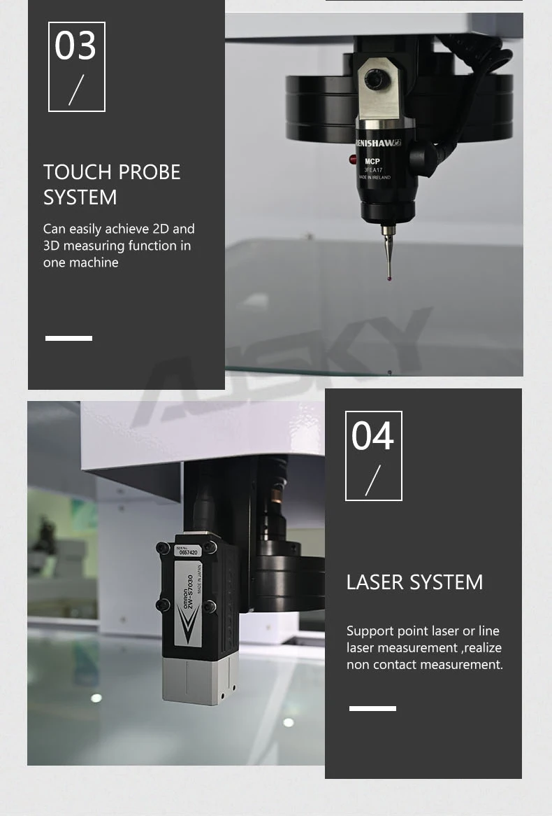 Bán nóng Máy hệ thống đo video hình ảnh CNC độ chính xác cao đột quỵ lớn cho các bộ phận chính xác