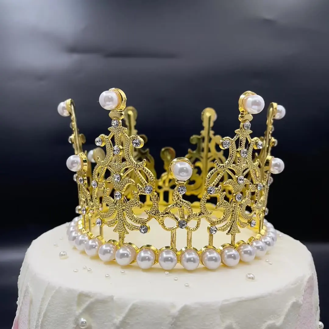 Crown Cake Topper Crystal Quinceanera Crown Princess Tiara For Women ...
