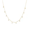 Collar de gota de agua de circón blanco