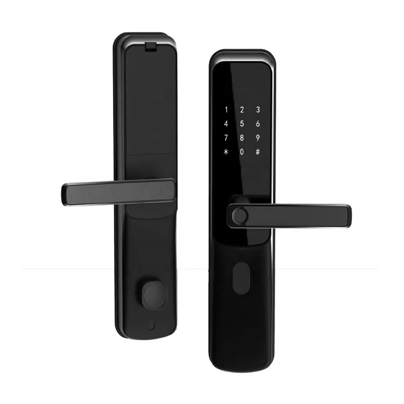 Internet technology mobile phone ZIGBEE / NB / LORA security anti-theft PIN / card unlocking smart digital door lock - Famidy.com