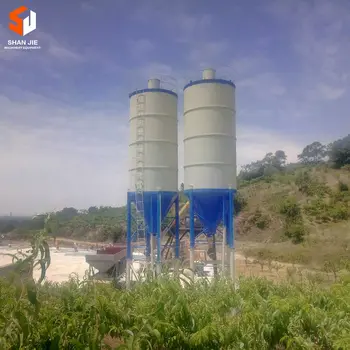 Factory Supplier Hzs50 Ready Mixed Concrete Mixing Plant With Aggregates Batcher And 80Tons Cement Silo