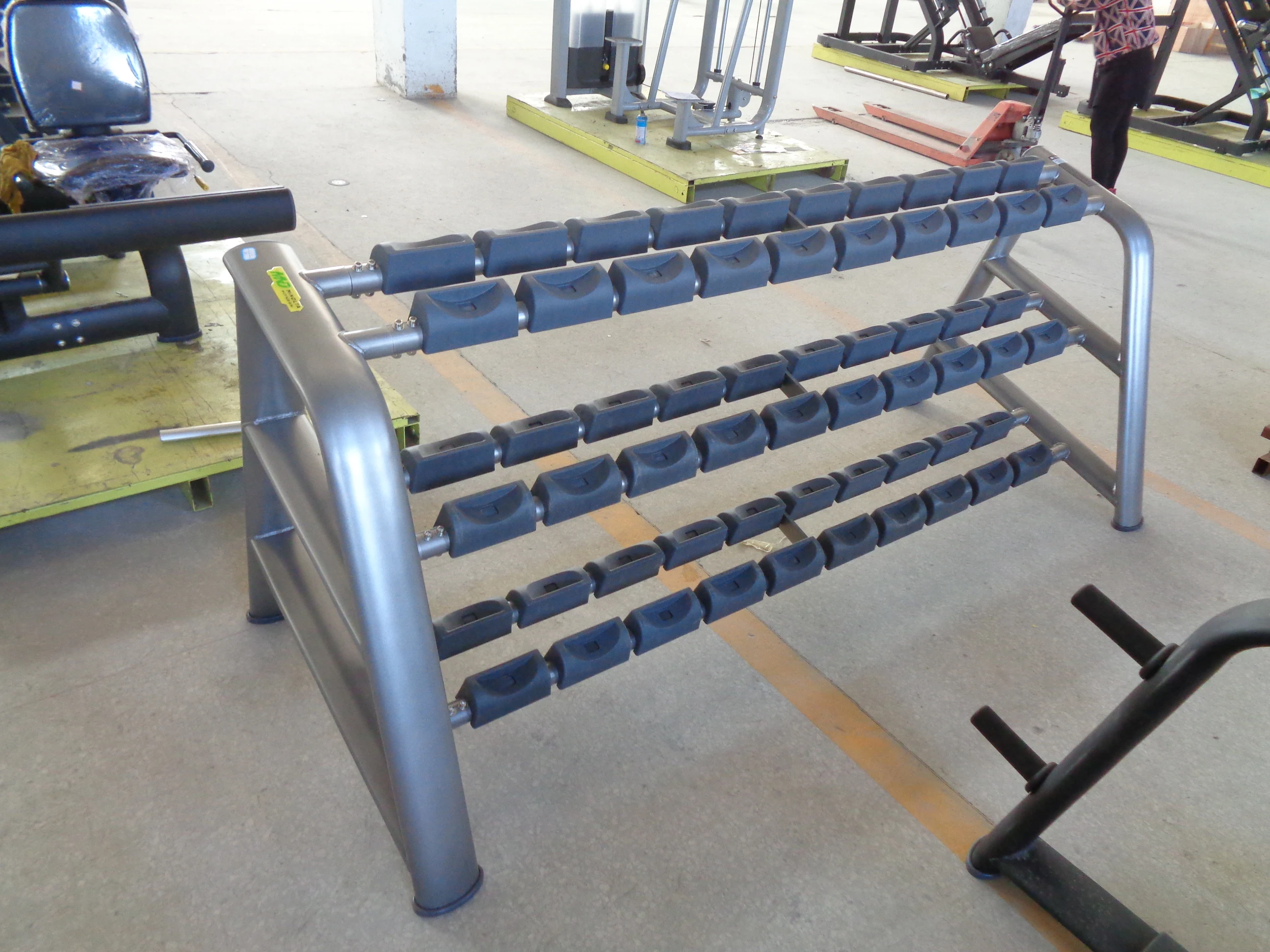 MND FITNESS Unique Outlook Three Rows Dumbbell Rack Gym Equipment