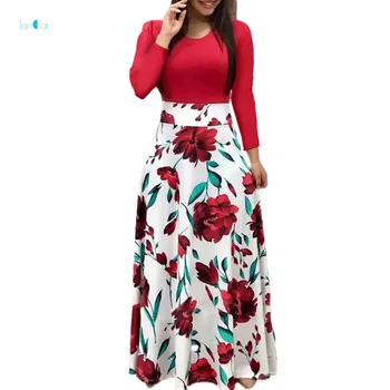 2022 New Arrival Summer Casual A-Line Long Pattern High-waist Wrap Tweed Skirt Maxi Chiffon Printed Pleated Floral women Skirts