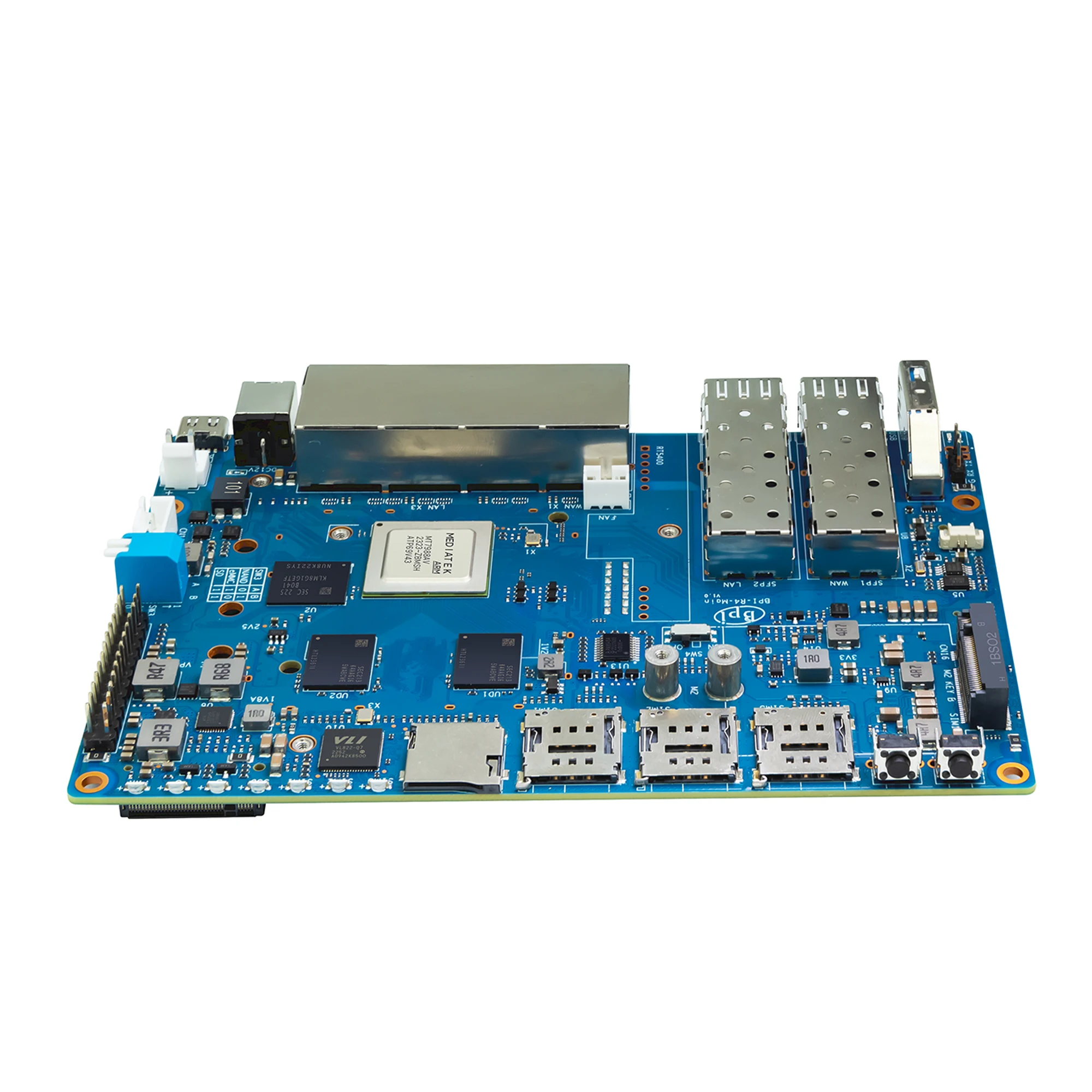 バナナパイ Bpi-r4 Mediatek Mt7988a (880) クアッドコア Arm Corex 