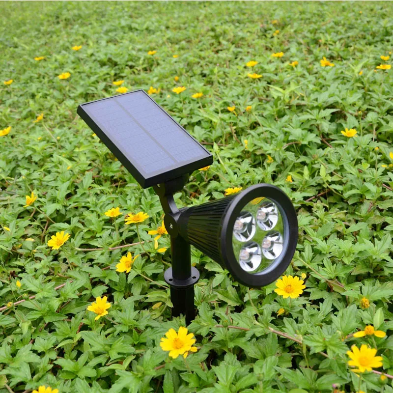 product waterproof 2 in 1 solar lights outdoor for pathway garden patio yard 7 rgb color changing solar powered landscape spotlights-45