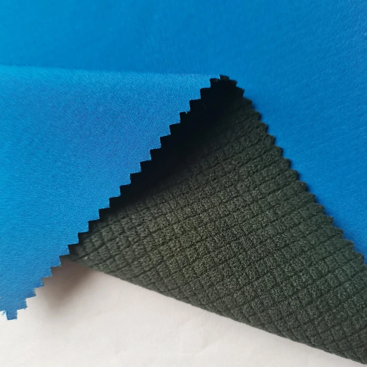 Softshell Fabric Waterproof for Jacket 4 Way Stretch Bonded Polar Fleece Outdoor Functional Fabric Softshell