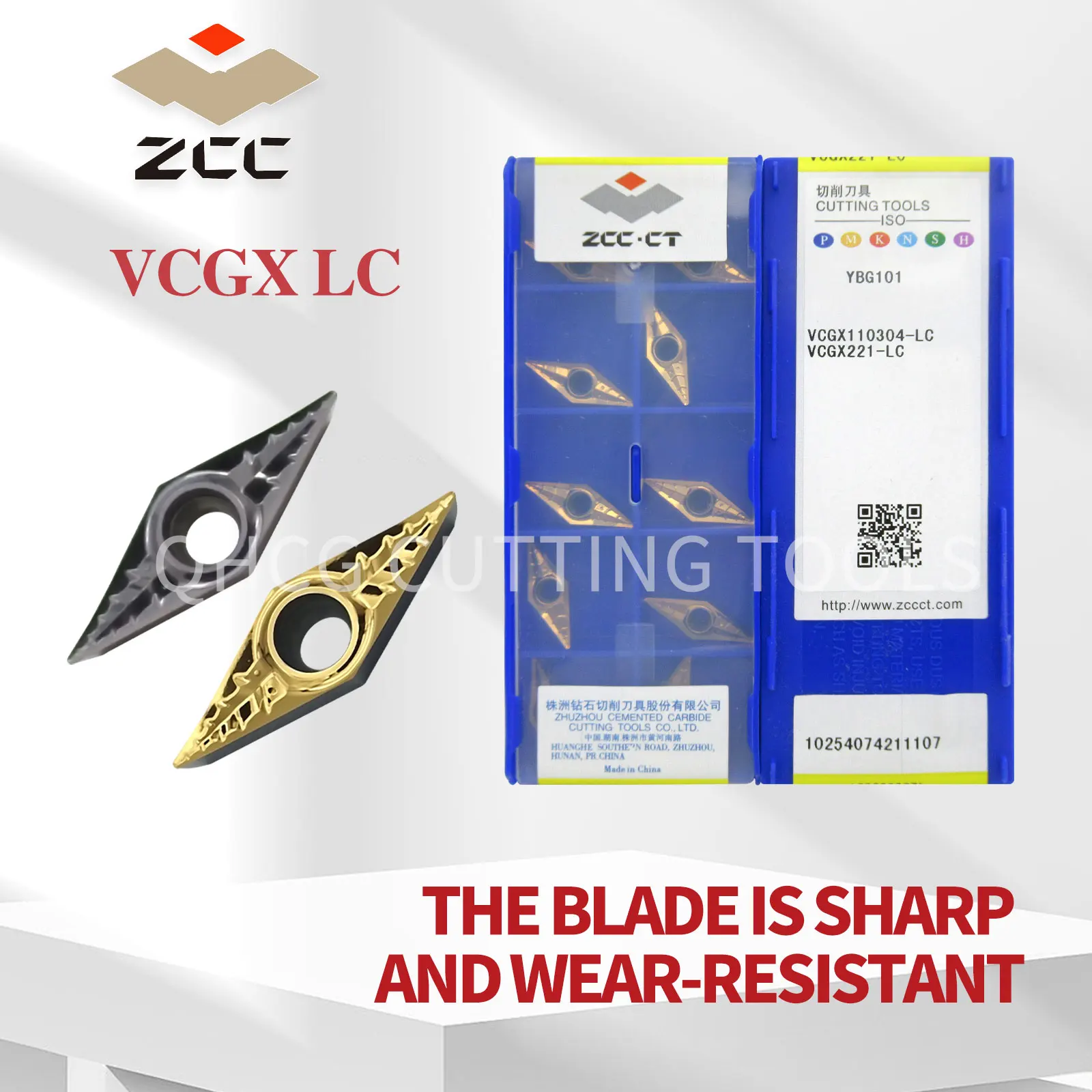 Orijinal ZCC CT VCGX YD101 VCGX 160404-LC Karbür Uçlar CNC Torna