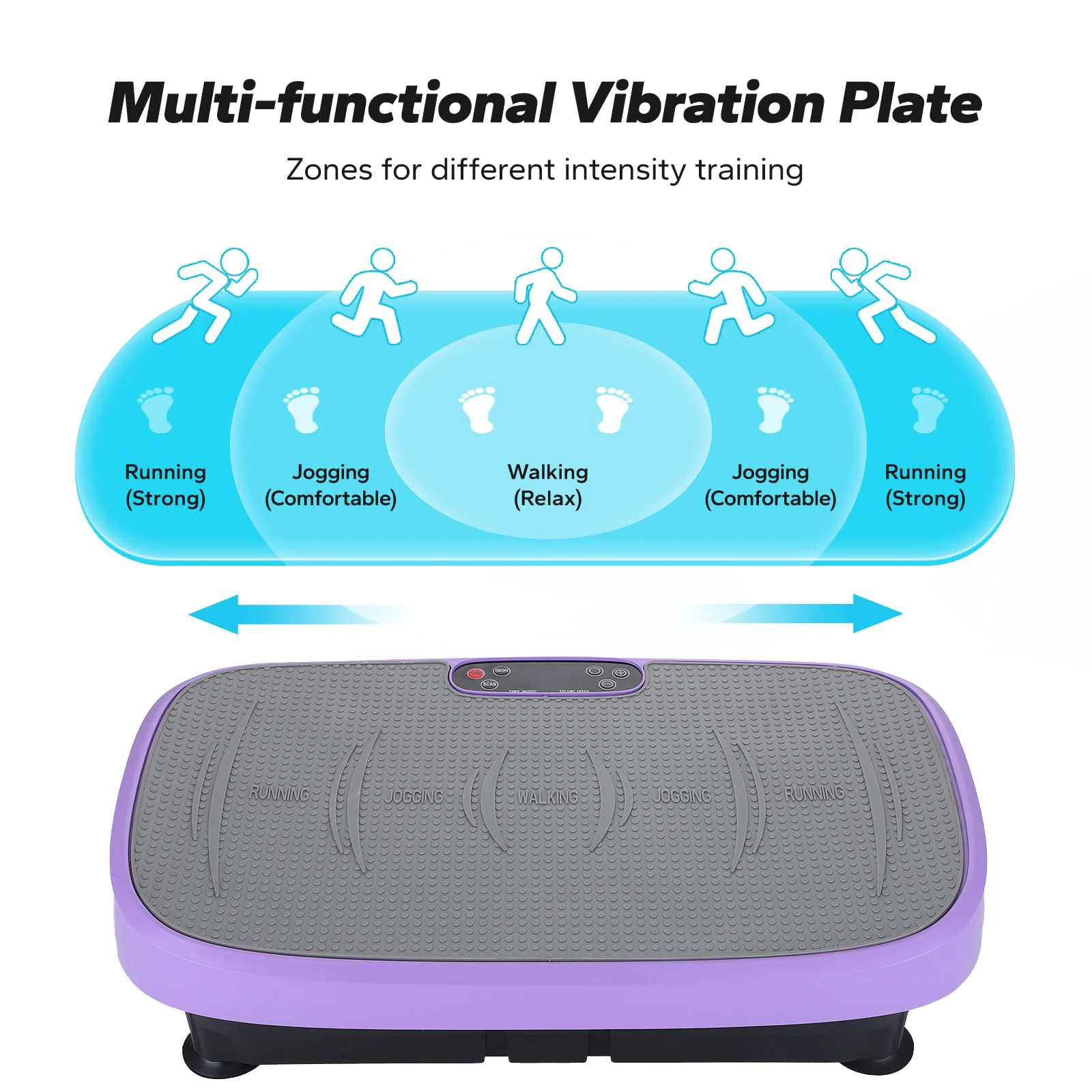Professional 4d Vibration Plate Platform Power Fit Full Whole Body Vibration Platform Machines