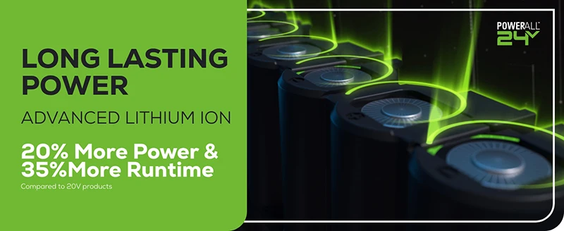 Meuleuse d'angle Greenworks 24 V, moteur sans balais, disque de 100 mm (4 pouces), broche M10, 2 vitesses variables jusqu'à 10 500 tr/min, batterie 4 Ah et chargeur inclus._voghion.com