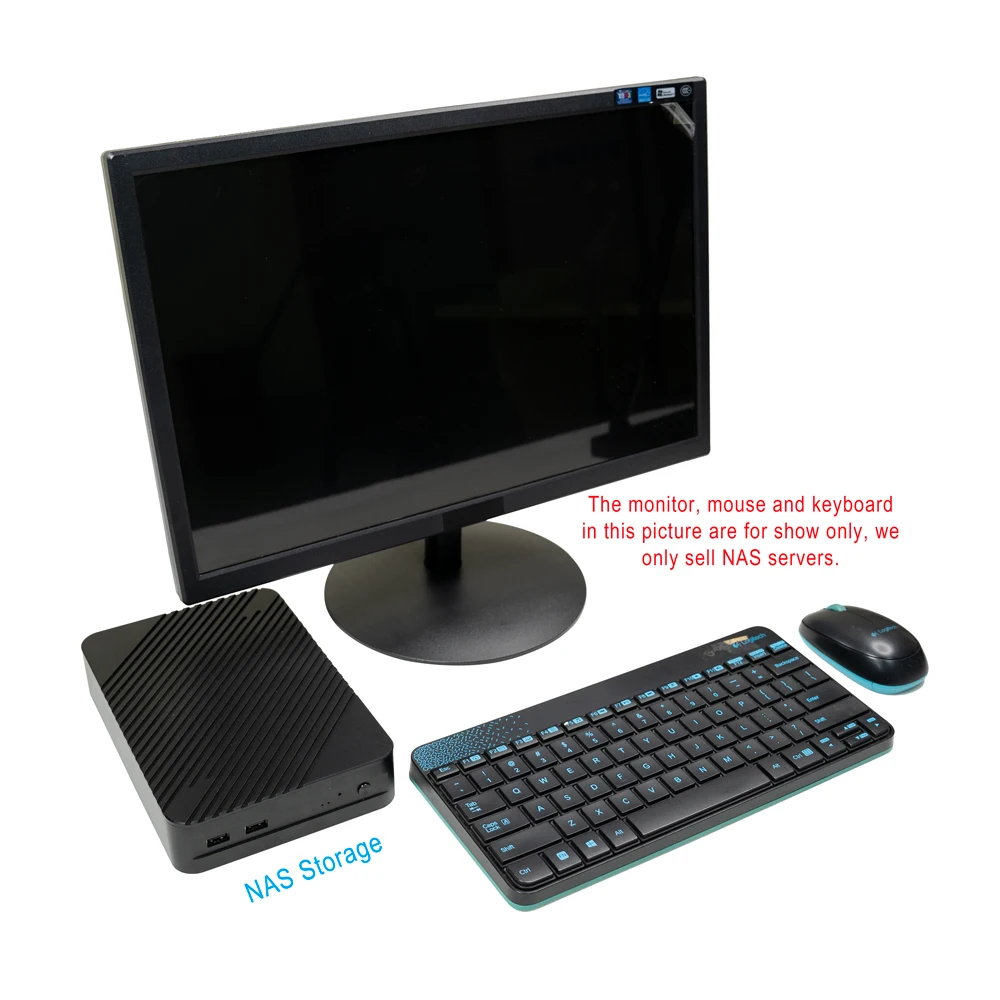 Qotom NAS Storage 4 X Intel 2.5 Gigabit LAN Mini PC FirewallServer 4 X M.2 SSD NAS Storage Server