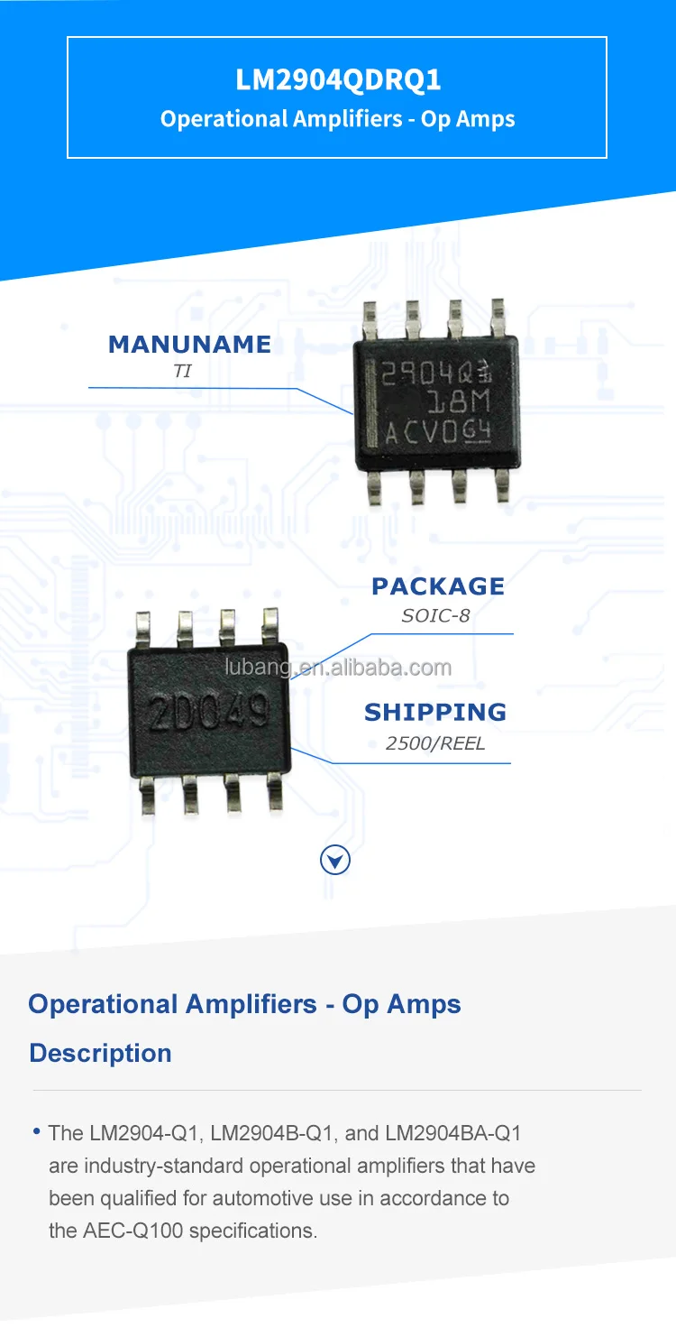 Lm2904qdrq1 Integrated Circuits Amplifier Ic Kit Audio Amplifier Ic