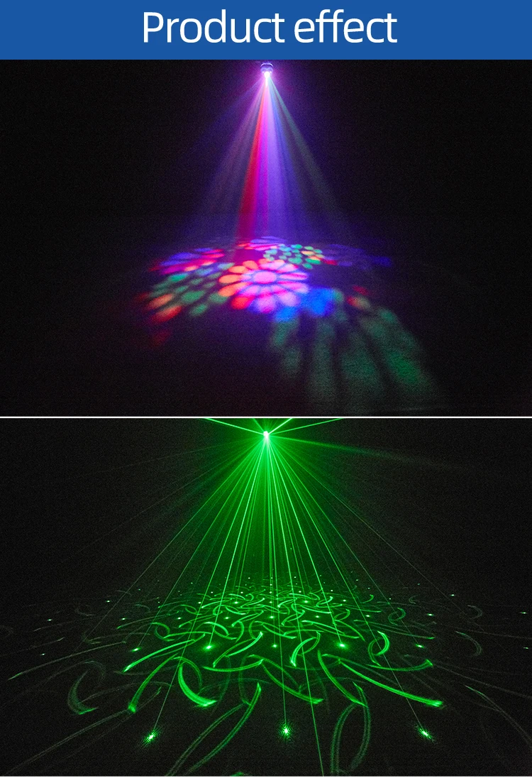 Disco Party Lights Stage Lighting by DJ with Laser Effect