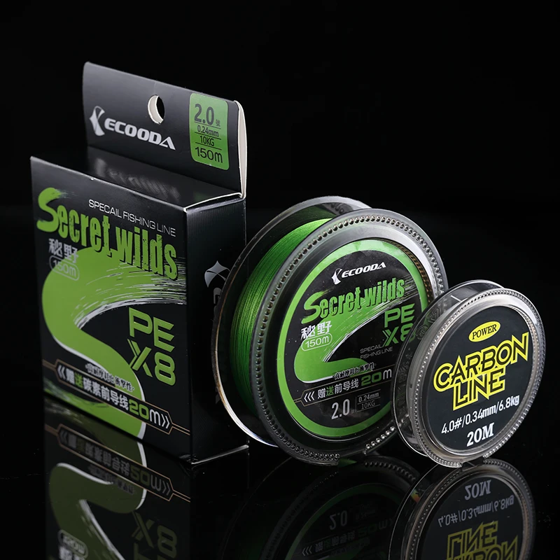 ECOODA Secret Wilds X8  PE  Line Fresh and Sea Fishing Line 150M with Additional 20m Leader Line