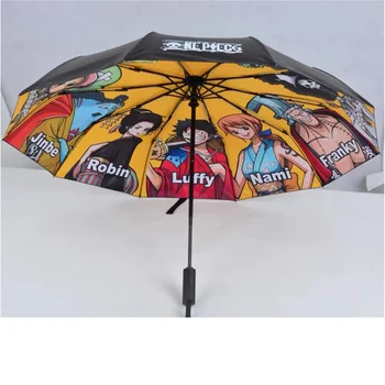 Luffy Zoro Nami Chopper 10 Character Sunscreen Anime Umbrella - Buy ...