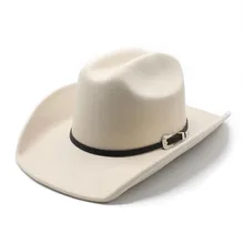 Western Ethnic Style Low Price High Quality Felt Breathable Crushable Waterproof Cowboy Hat For Men And Women