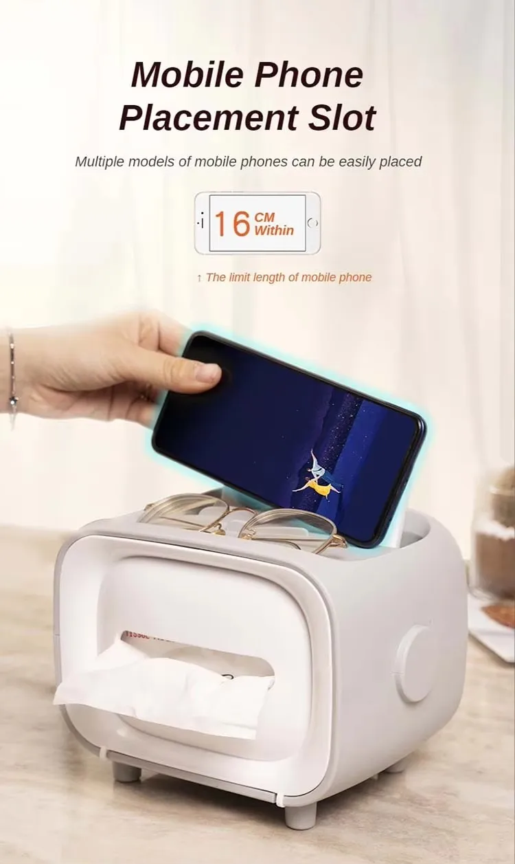 Modern Household Desktop Facial Tissue Box TV Tissue Paper Box Holder with Stylish Decoration for Home Use factory