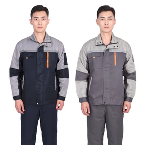 Wholesale Custom Safety Clothes Workwear Suit Unisex Long Sleeve Factory Workshop Mechanic Construction Worker Workwear Uniform
