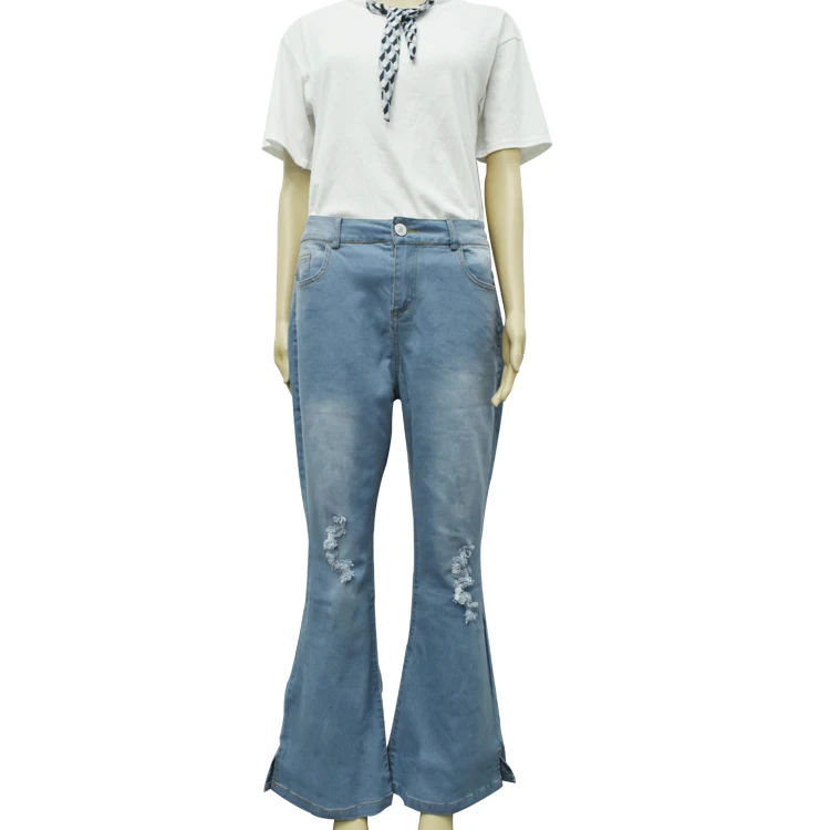 Barato De Moda Botón Arrancó Ancho Cintura Alta Azul Marino Jeans - Buy  Azul Pantalones Vaqueros,Cintura Alta Jeans,Vaqueros Product on Alibaba.com