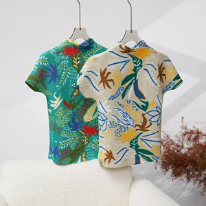 High Quality Miyake Pleated Stretch Top Women's Summer Casual Style Shirt Printed Stretch Pleats Short Sleeve T-Shirt