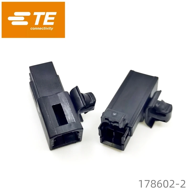 Original Multilock Connector TE 178602-2 AMP 2 Pin Black Panel Mount Male Housing