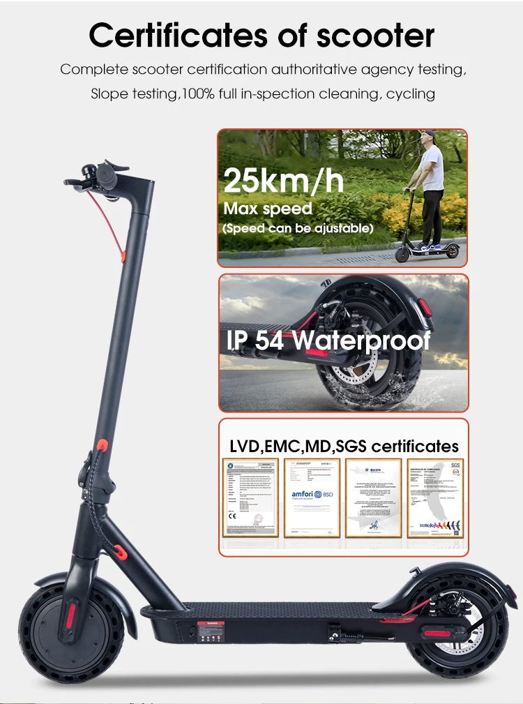 36v Battery Foldable Electric Scooter Wholesale Electric Scooters 360w