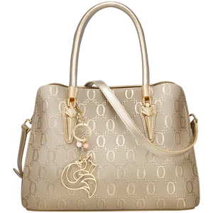 Designer Branded Luxury Female Genuine Leather Private Label Office Lady Shoulder Tote Bags Purse And Handbag for Women Luxury