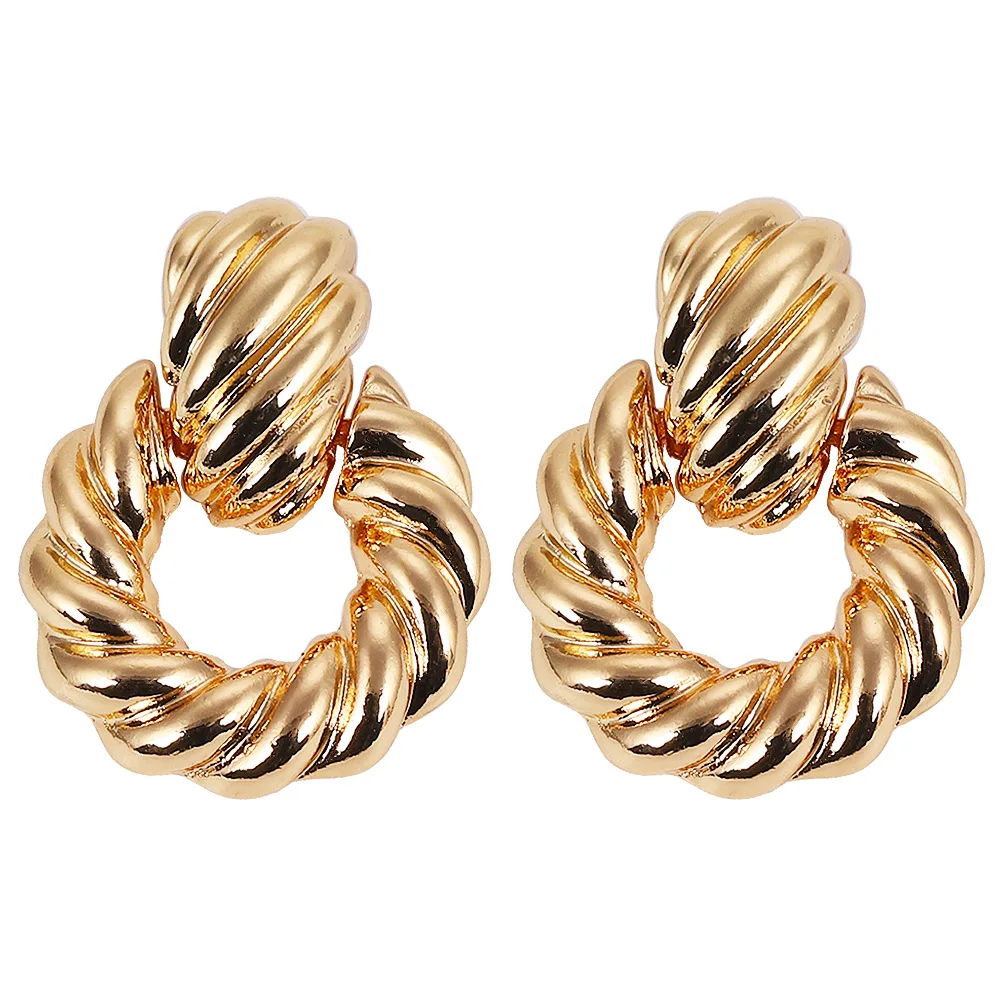 Jewelry,Chunky Gold Hoop Earrings,Gold 