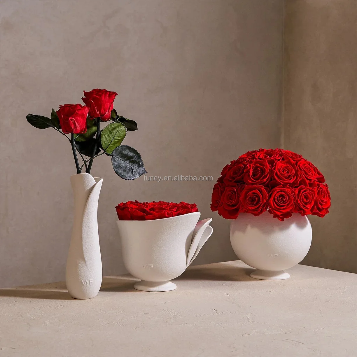 Vaso In Vetro Rosso Alena Di INNA-Glas | Rotondo 16x17 Cm, Pareti Spesse 6 Mm - Made In EU - 5